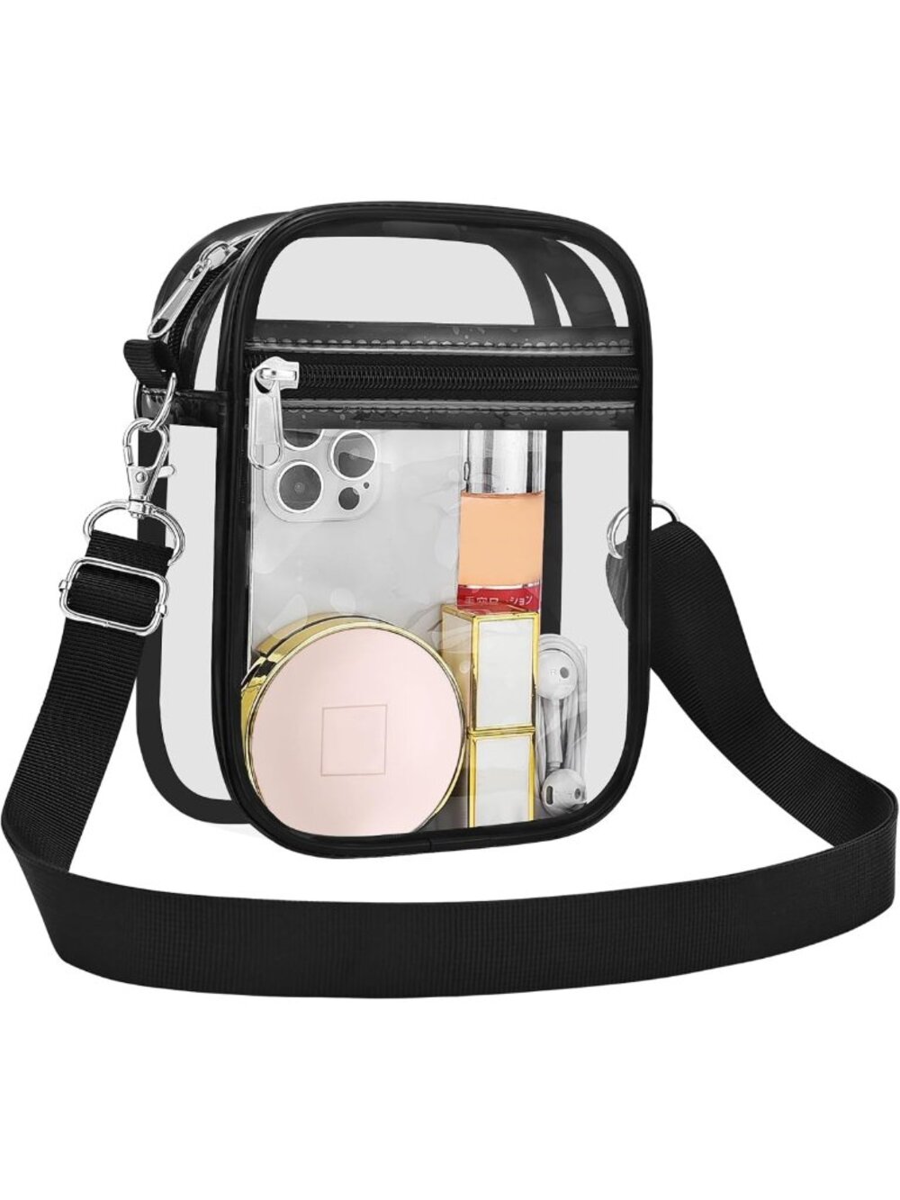 Clear Stadium Purse | Transparent Messenger Bag for Concerts & Events